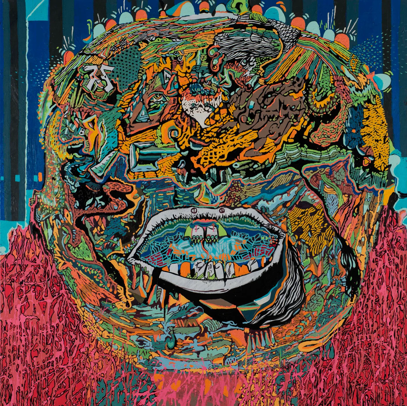 Oil painting: Çok 160 x160 2012(1)
